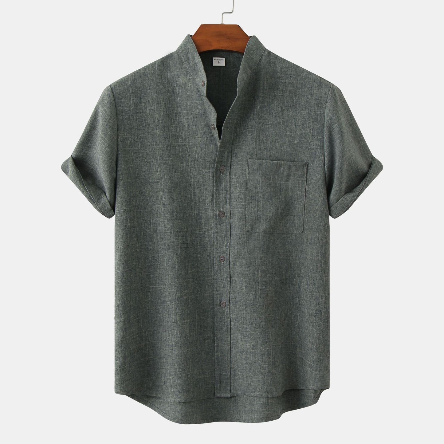 Mandarin Collar Shirt