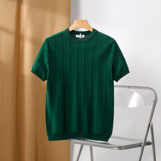 Cannes Ribbed T-Shirt Green