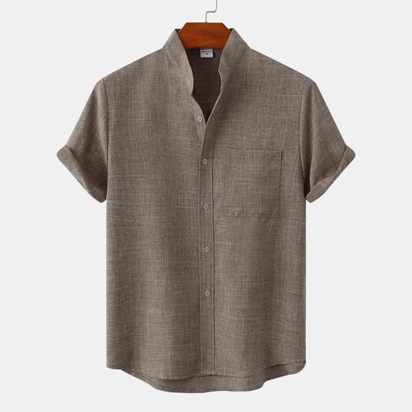 Mandarin Collar Shirt