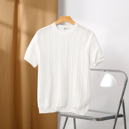 Cannes Ribbed T-Shirt White